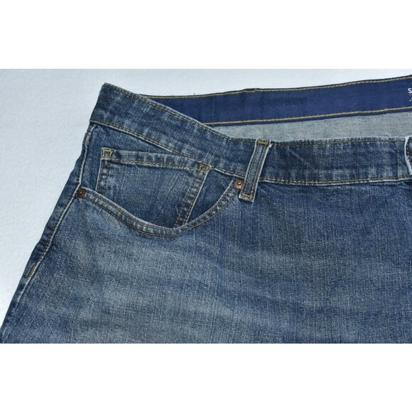 Levis Strauss Signature Gold Jeans Men's 50x30 Bootcut Denim Flex Pants -Flaws- - Picture 3 of 16